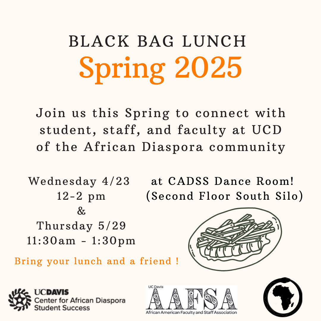 Image shows information for The Black Bag lunch on 5/29/25. information about the graphic is also copied into the text.