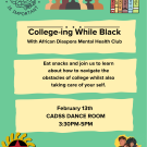 Flyer of College-Ing While Black