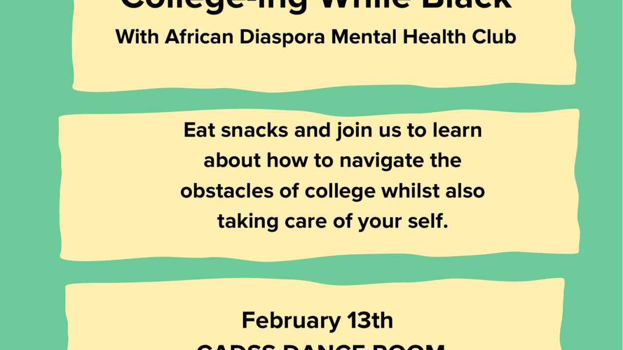 Flyer of College-Ing While Black